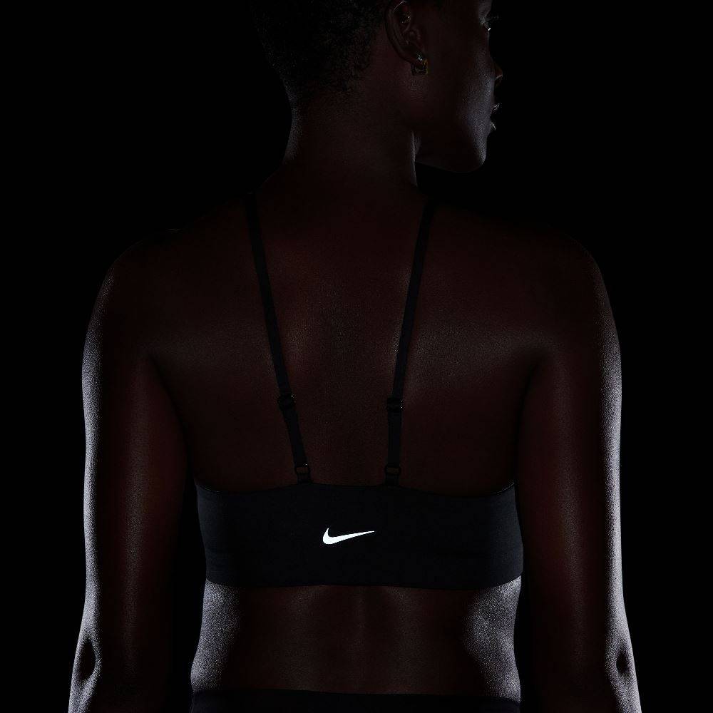 NIKE ONE DLIGHT-SUPPORT PADDED HIGH-NECK SPORT BRA