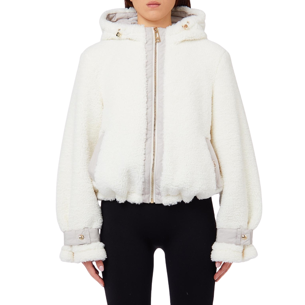 LIU JO HOODED FAUX-FUR JACKET