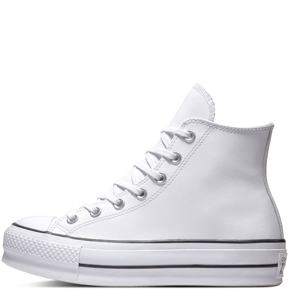 CONVERSE ALL STAR PLATFORM LEATHER HIGH-TOP