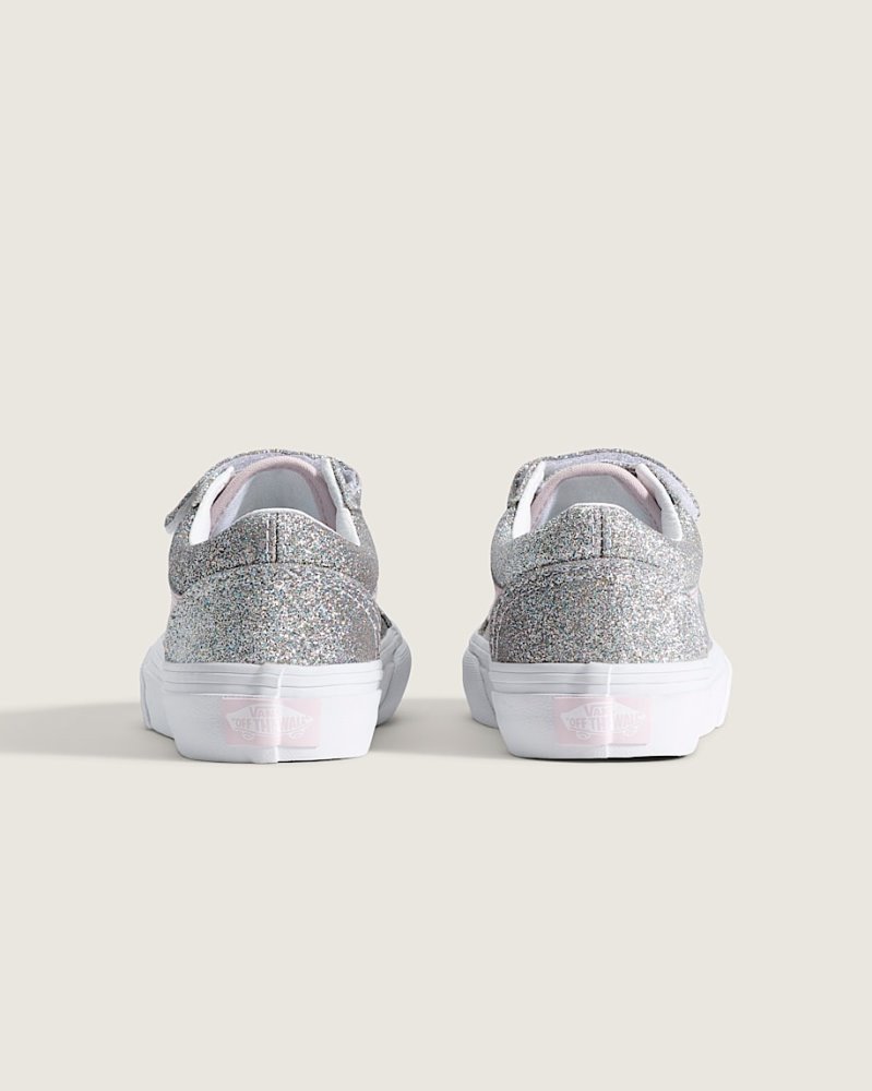 VANS KIDS OLD SKOOL V GLITTER SHOES (4-8 YEARS)
