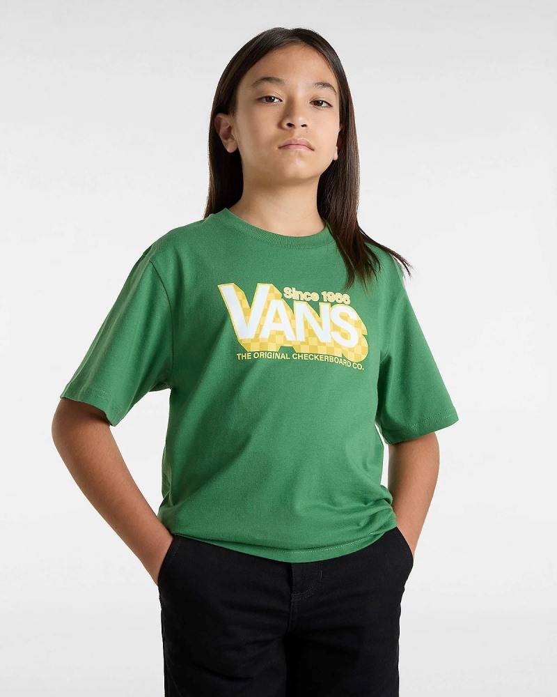 VANS BOYS CHECKER DROP SS TEE