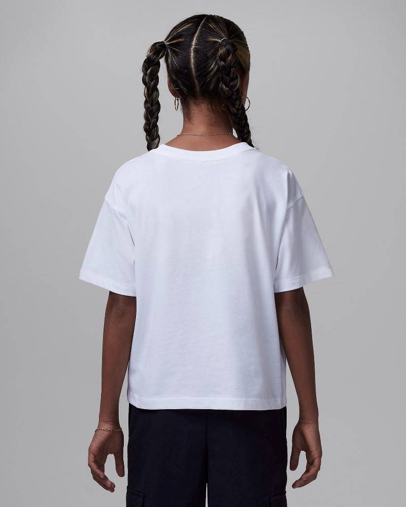 NIKE JORDAN GIRLS 1ST BABY BLUE SHORT SLEEVE TEE