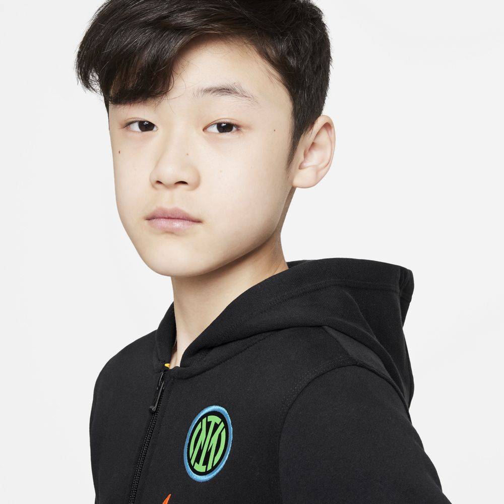 NIKE INTER MILAN NSW BOYS FULL-ZIP HOODIE