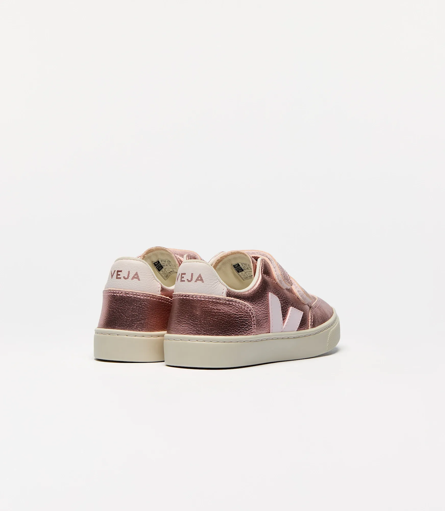 VEJA V-12 CHROME FREE LEATHER INFANT