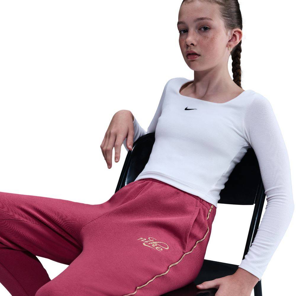 NIKE NSW GIRLS CLUB SHINE FLEECE OVERSIZED JOGGER