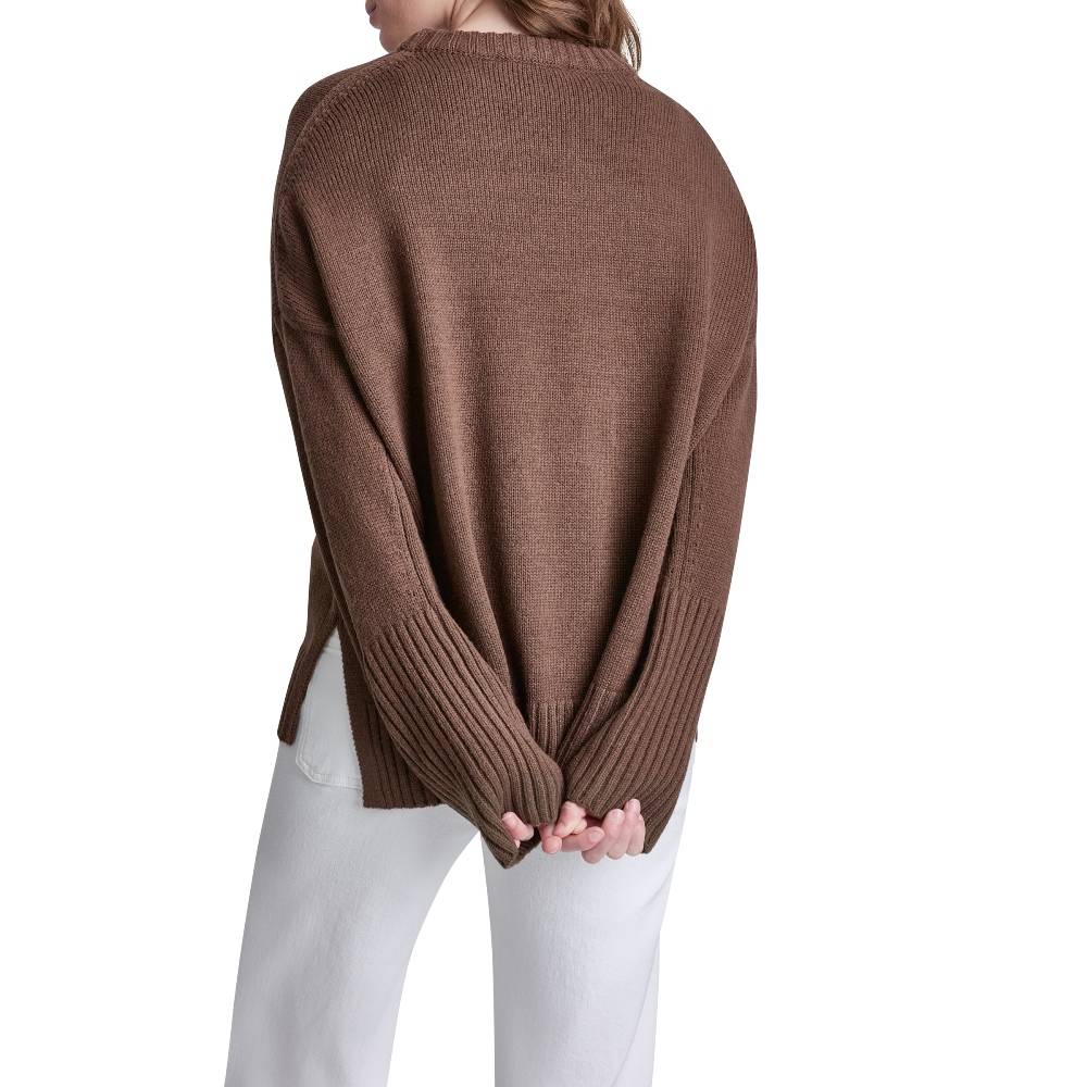 DKNY NEW YORK KNITTED CREW TOP