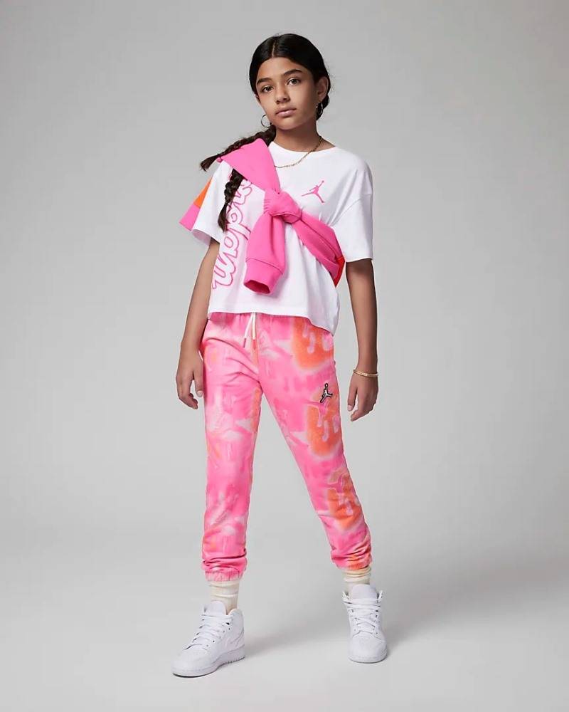 NIKE JORDAN GIRLS ESSENTIALS PRINTED TROUSER