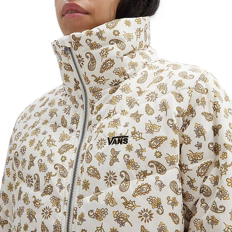 VANS WOMENS FOUNDRY PRINT PUFF JACKET