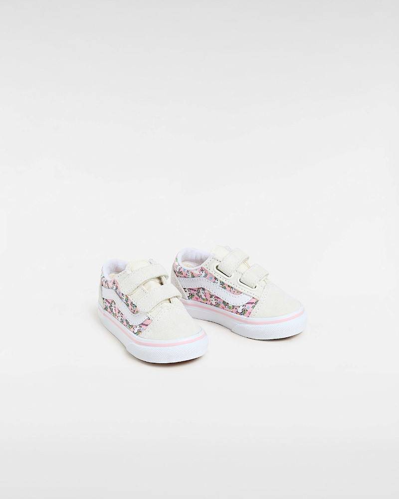 VANS TODDLER OLD SKOOL VELCRO SHOES