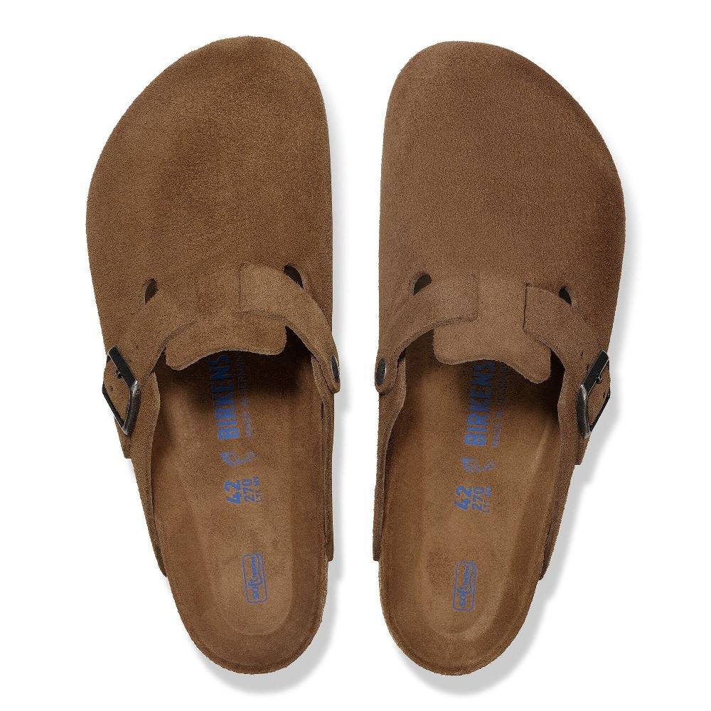 BIRKENSTOCK BOSTON SOFT FOOTBED SUEDE LEATHER NARROW