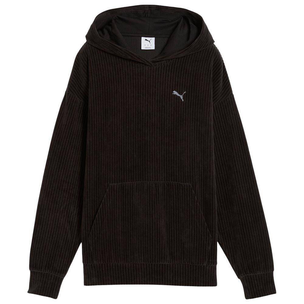 PUMA ESS ELEVATED COMFORT VELOUR RIB HOODIE