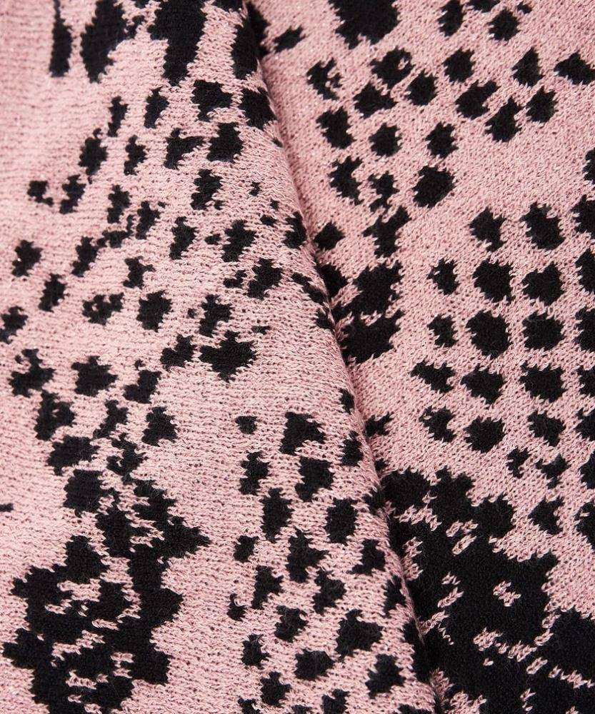 LIU JO KNITTED PYTHON PRINT SCARF
