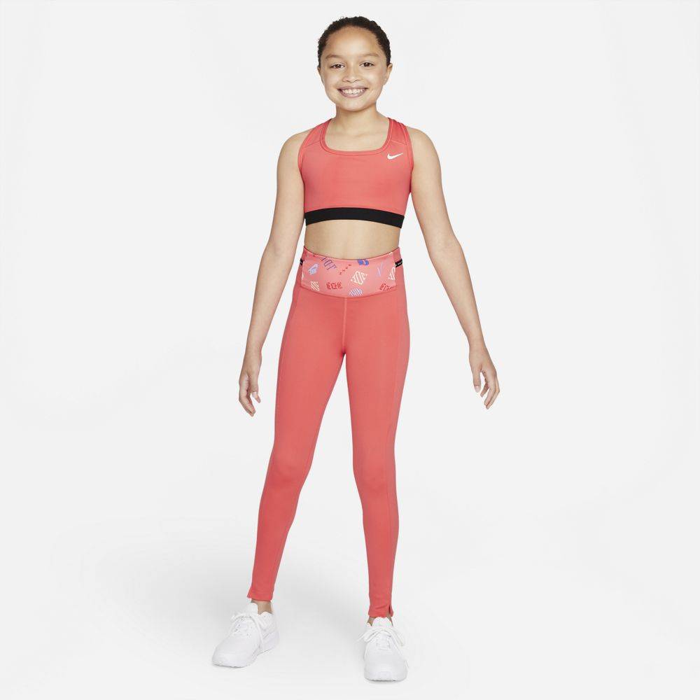NIKE GIRLS DRI-FIT ONE LUXE AOP LEGGINGS