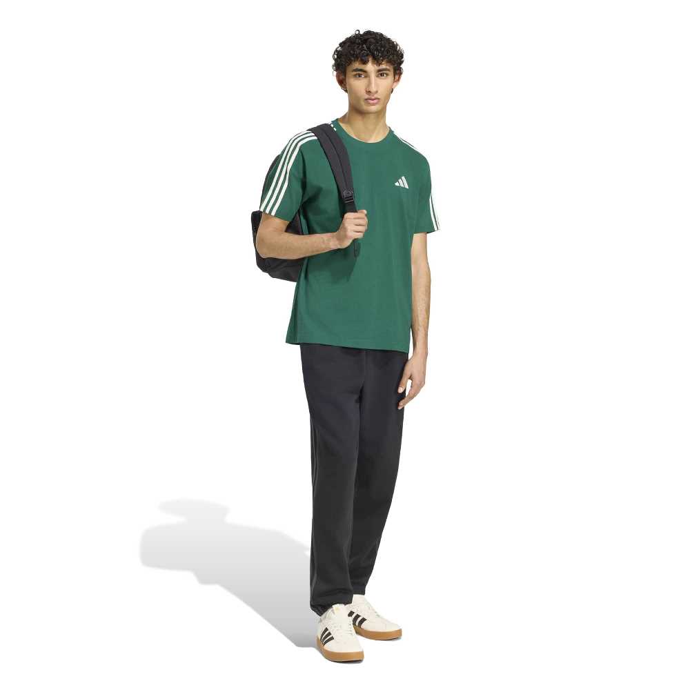 ADIDAS M ESSENTIALS 3-STRIPES FLEECE TAPERED CUFFED PANTS
