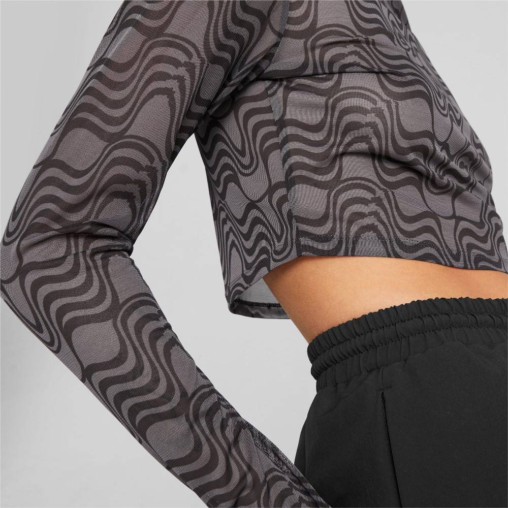 PUMA WINTER RINK SEE THROUGH LONGSLEEVE TOP