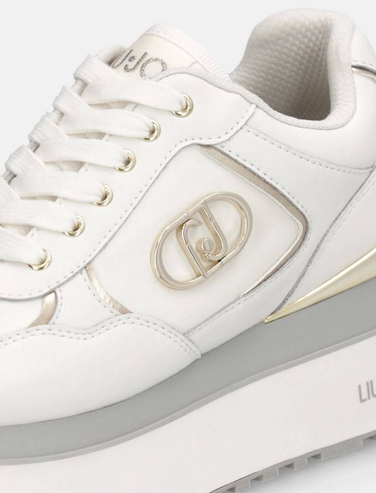 LIU JO MAXI WONDER PLUS LEATHER PLATFORM SNEAKERS