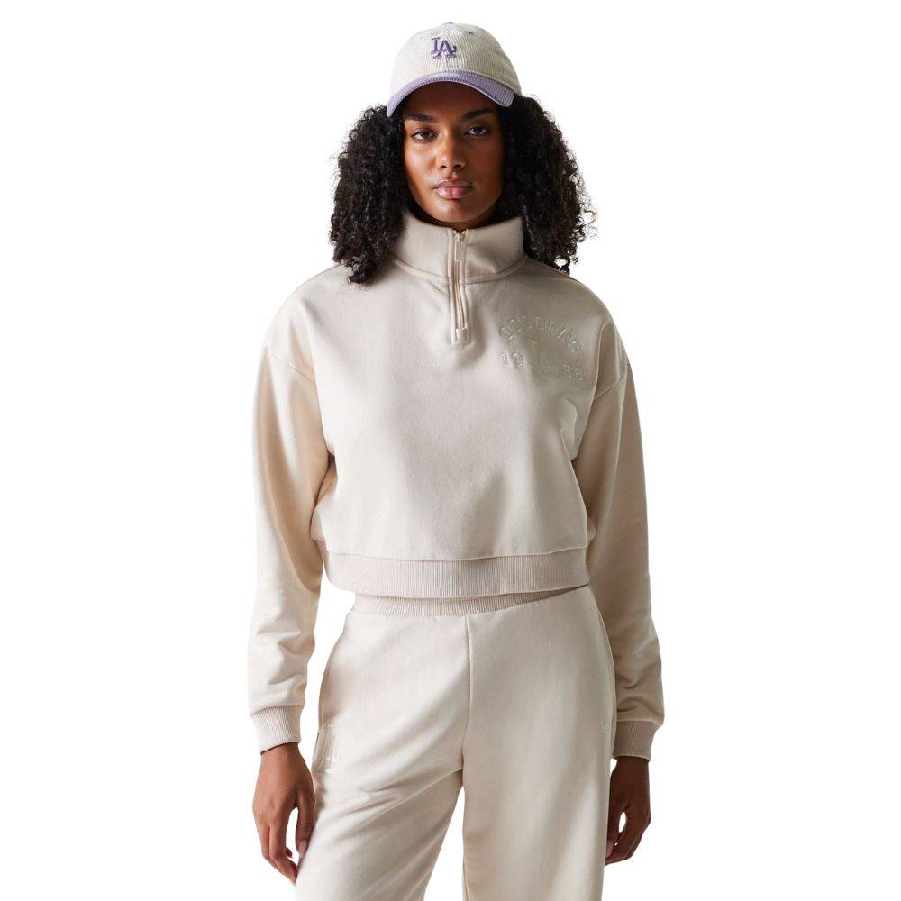 NEW ERA WMNS MLB TONAL CROP QRTR ZIP LOS ANGELES DODGERS
