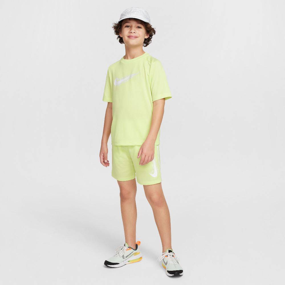 NIKE KIDS DRI-FIT MULTI HYBRID SS TOP