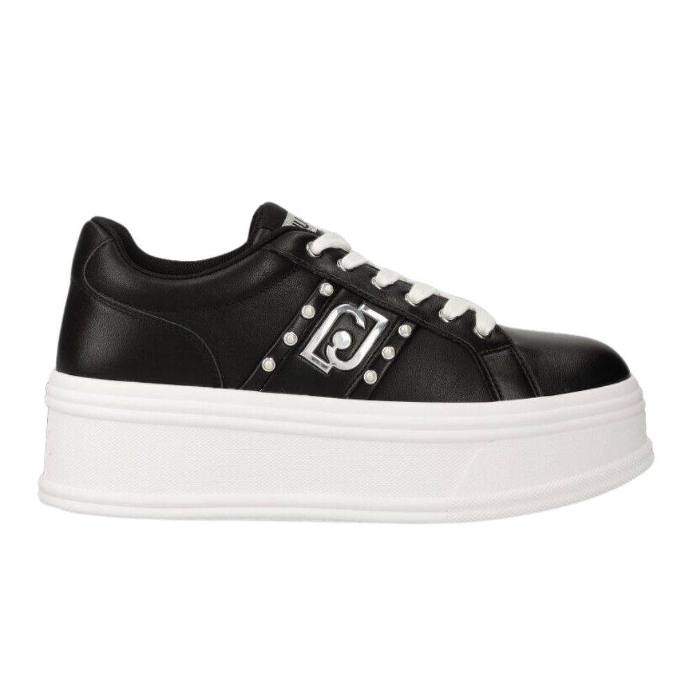 LIU JO SELMA 04 - FLATFORM LEATHER SNEAKER
