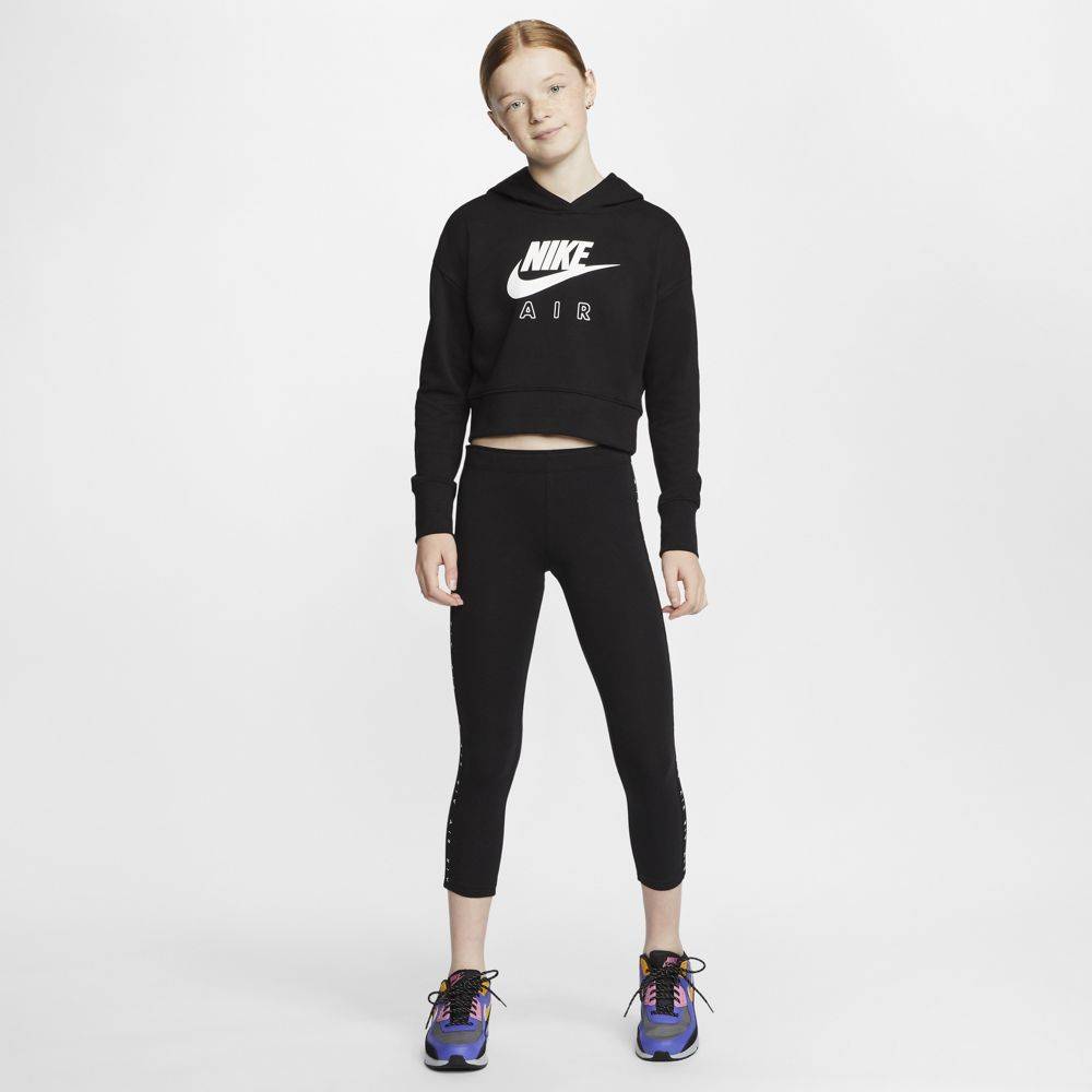 NIKE GIRLS AIR CROPPED FT HOODIE