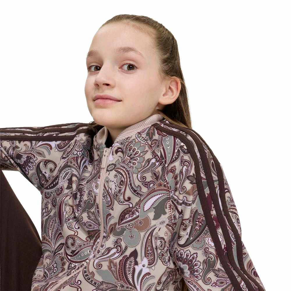 ADIDAS ORIGINALS GIRLS LIBERTY LONDON SST LOOSE SHORT PAISLEY TRACK TOP
