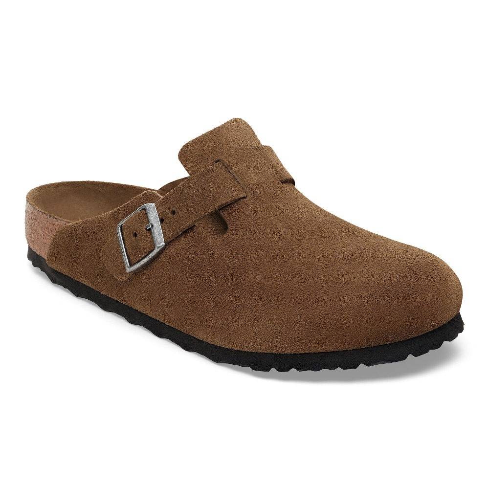 BIRKENSTOCK BOSTON SOFT FOOTBED SUEDE LEATHER NARROW