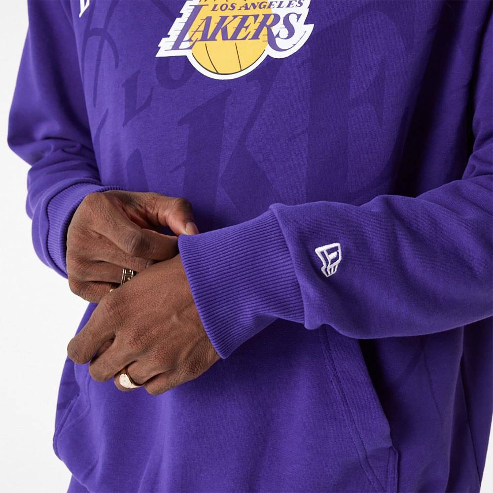 NEW ERA NBA LOGO OVERSIZED HOODY LA LAKERS