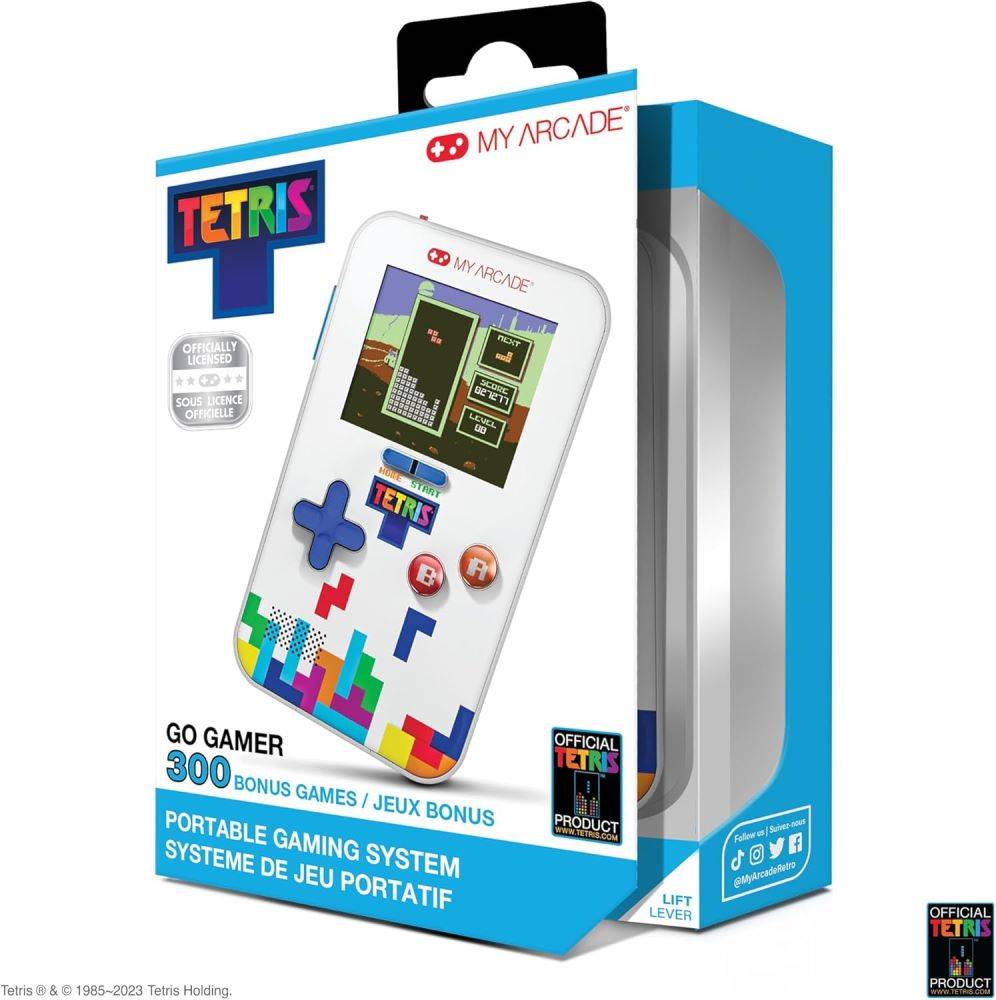 MY ARCADE GO GAMER TETRIS PORTABLE VIDEO GAME SYSTEM (301 GAMES IN 1)