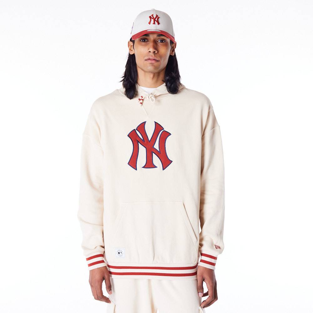 NEW ERA MLB RIB INFILL OVERSIZE HOODIE NEW YORK YANKEES