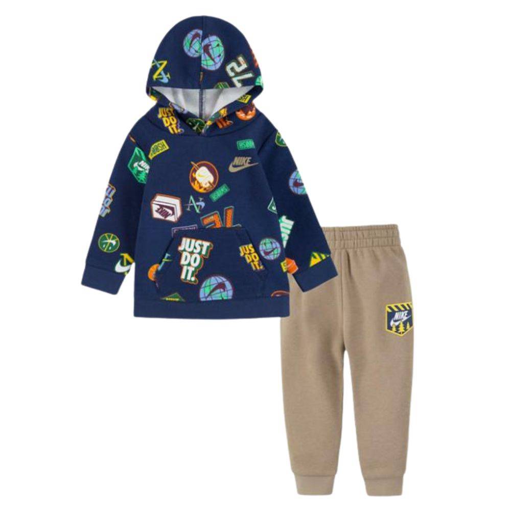 NIKE INFANT OUTDOOR FLEECE HOODIE SET