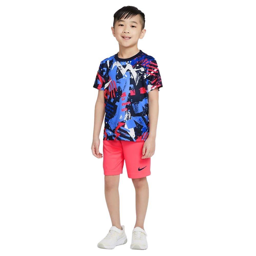 NIKE LITTLE KIDS DRI-FIT THRILL TEE-SHORT SET