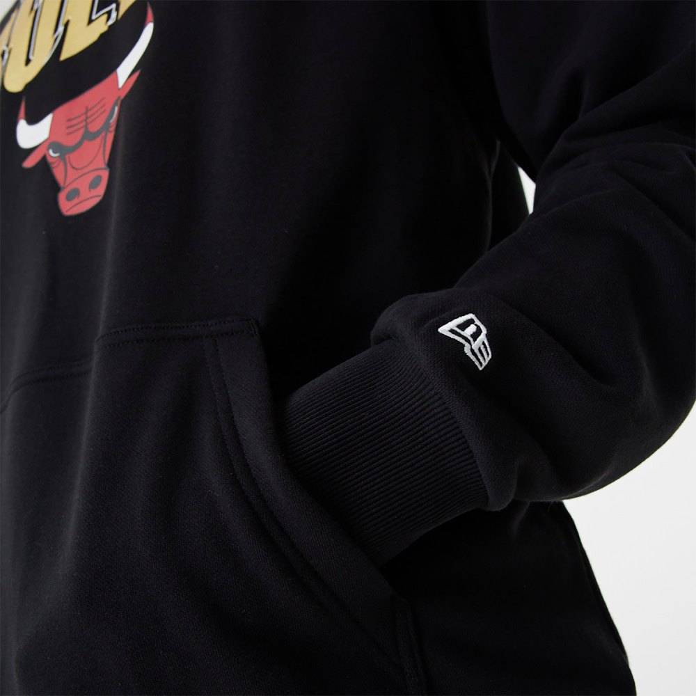 NEW ERA TEAM SCRIPT OVERSIZED HOODY CHICAGO BULLS