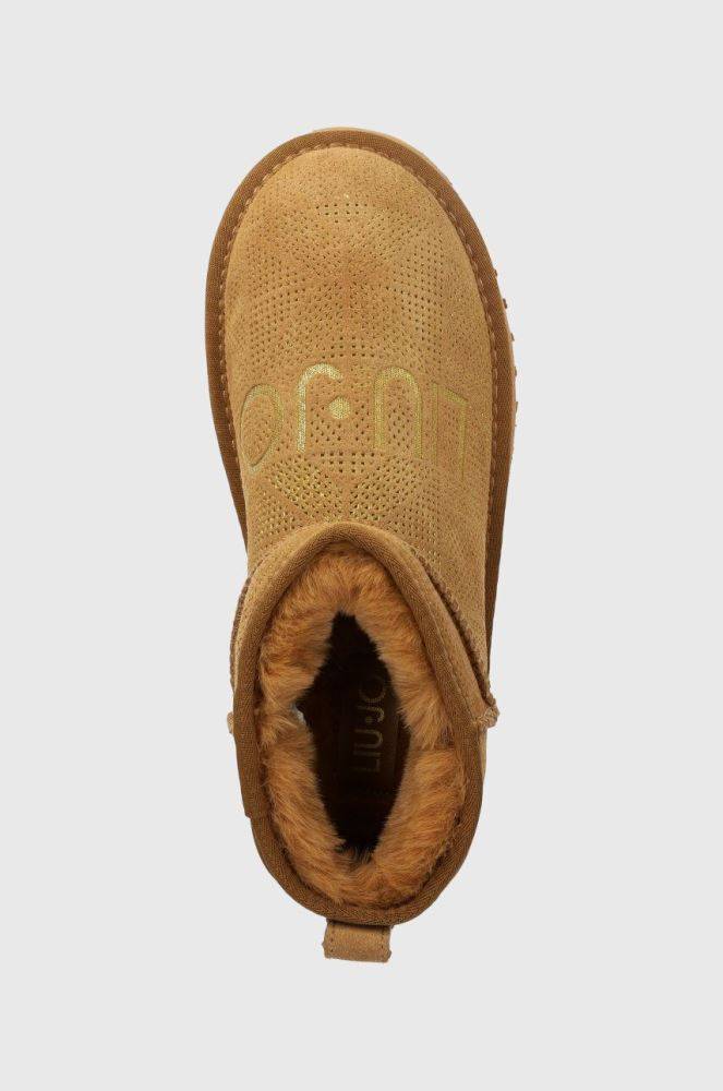 LIU JO JANE 01 - PERFORATED SUEDE WITH GOLD LOGO