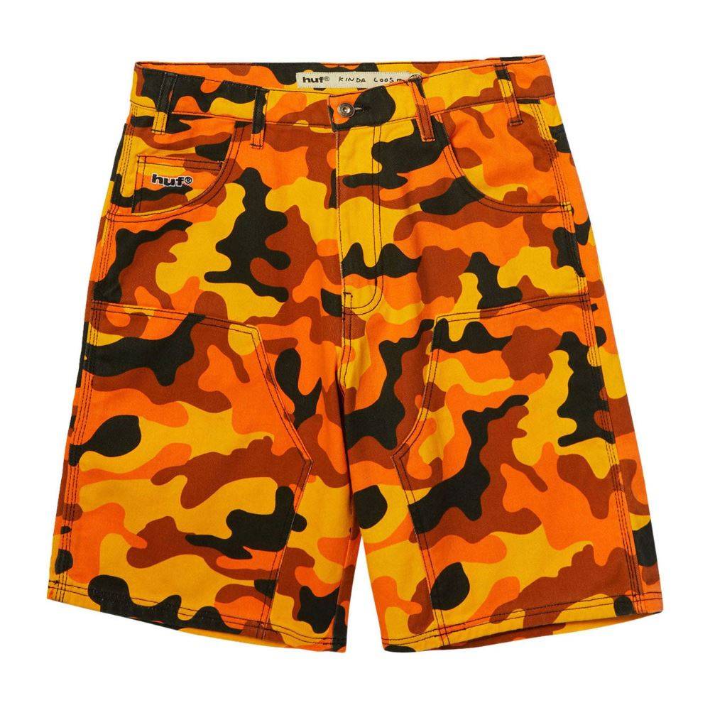 HUF KINDA LOOSE DOUBLE KNEE CAMO SHORT