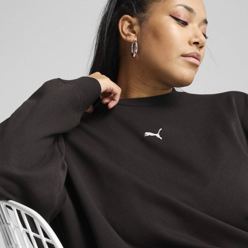 PUMA ESS PUMA LOGO OVERSIZED CREW FL