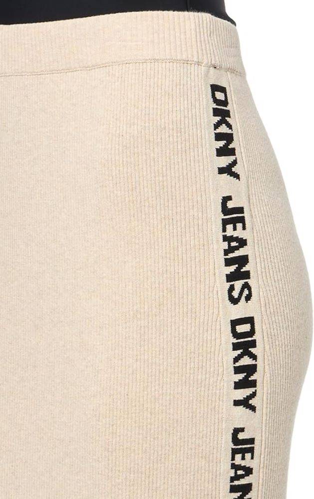 DKNY SOLID TYPOGRAPHIC STRAIGHT SKIRT