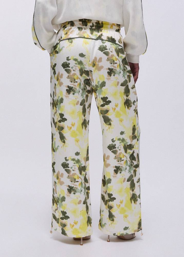 LIU JO FLORAL-PRINT TROUSERS