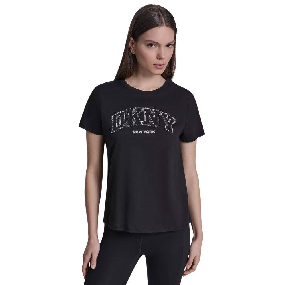 DKNY VARSITY NY LOGO SHORT SLEEVE RELAXED FIT TEE