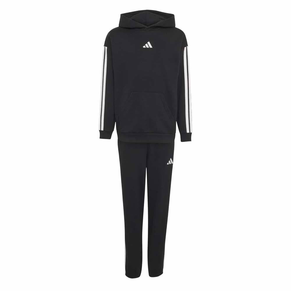 ADIDAS BOYS 3 STRIPES ESSENTIALS FLEECE TRACKSUIT