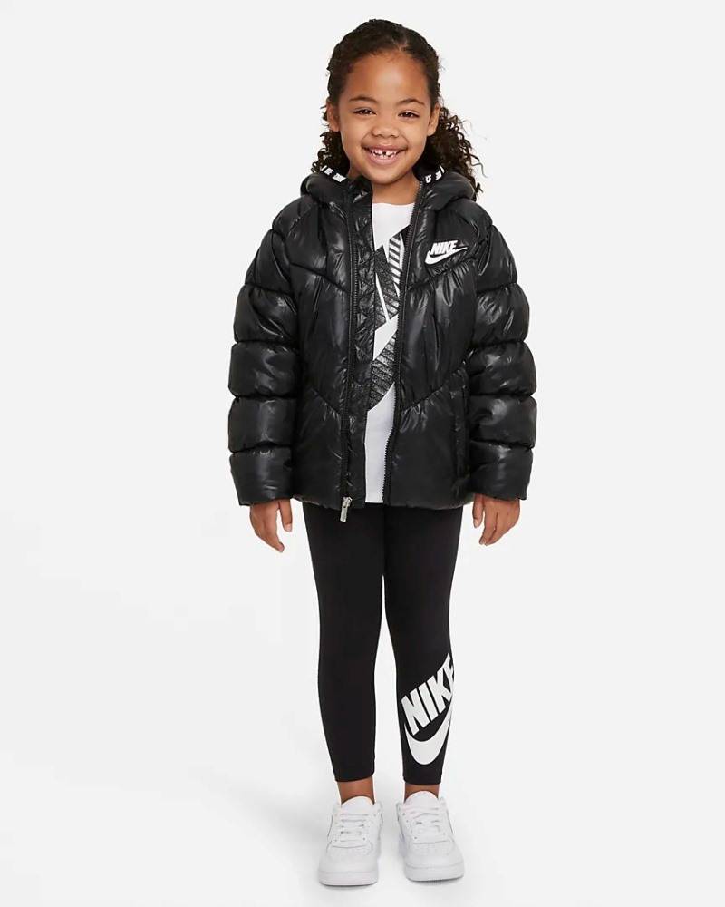 NIKE LITTLE GIRLS CHEVRON PUFFER JACKET