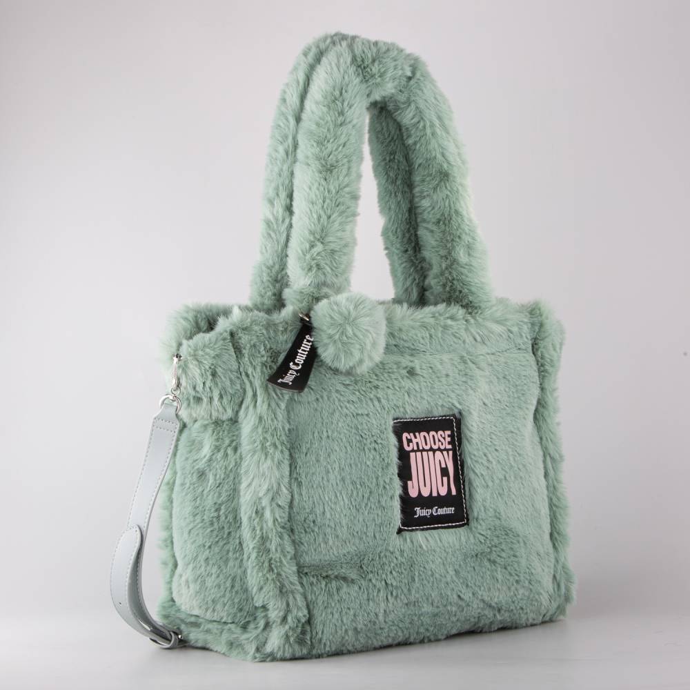JUICY COUTURE IRIS FAUX FUR LARGE SHOPPING (37X18X30)