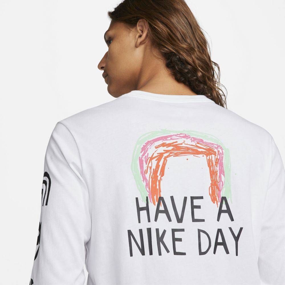 NIKE SPORTSWEAR JUBRID LONG-SLEEVE STATEMENT OPEN TEE