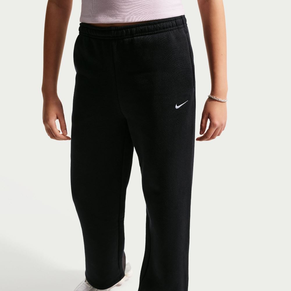 NIKE GIRLS STUDIO FLEECE OPEN-HEM PANT