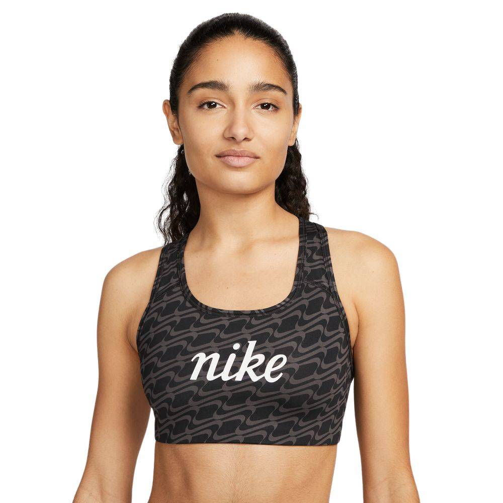 NIKE ONE DRI-FIT SWOOSH ALL OVER PRINT SPORT BRA