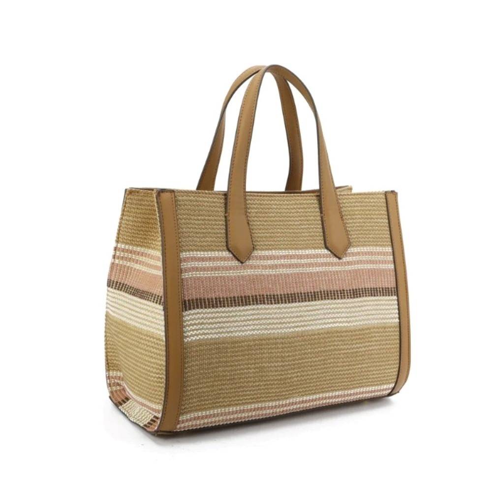 JUICY COUTURE LILY STRAW MEDIUM SHOPPING BAG