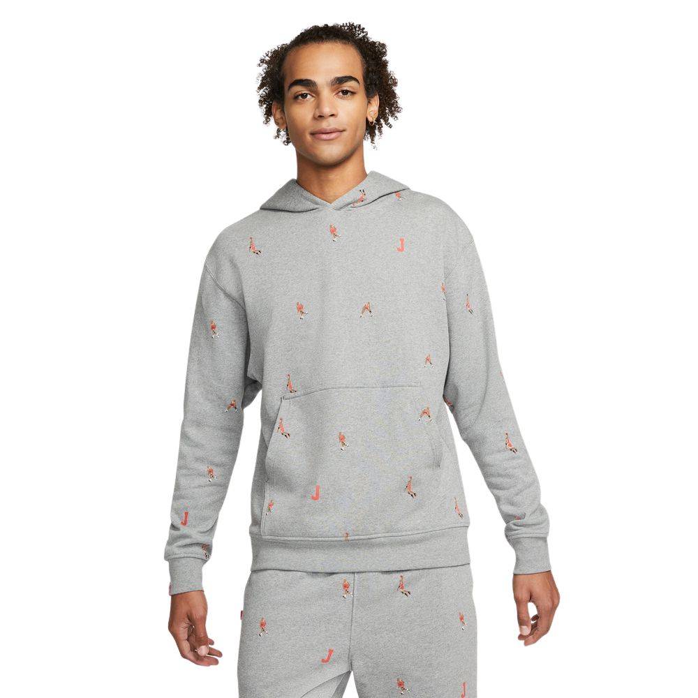 NIKE JORDAN ESSENTIALS STATEMENT PRINTED FLEECE HOODIE
