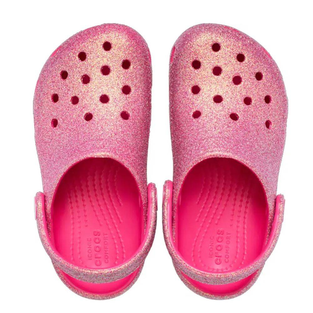 CROCS CLASSIC IRIDESCENT GLITTER TODDLER CLOG