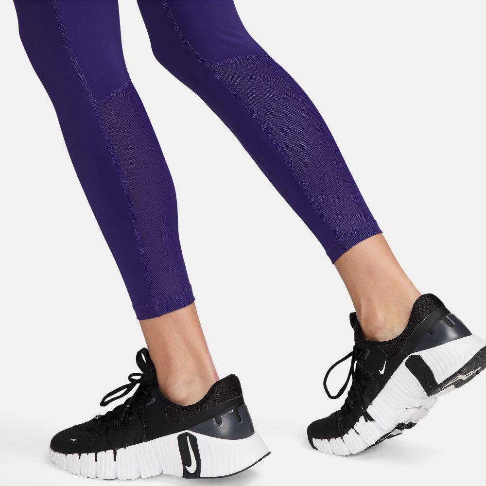 NIKE PRO MID-RISE 7/8 MESH PANEL GRAPHIC LEGGINGS