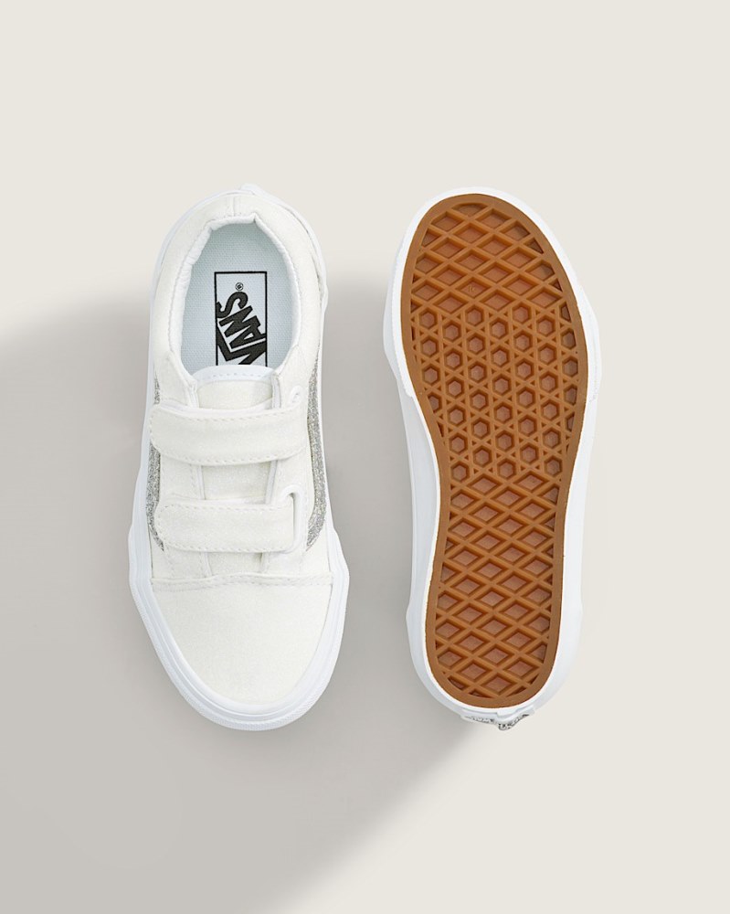 VANS KIDS OLD SKOOL V GLITTER SHOES (4-8 YEARS)