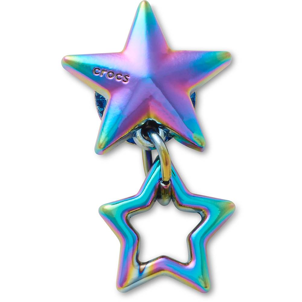 CROCS IRIDESCENT DOUBLE STAR JIBBITZ™ CHARM